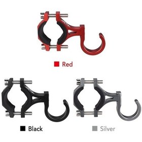 Resim Novahub Alüminyum Askı Kancası Scooter/bisiklet Siyah/gümüş/kırmızı Her Türden Scooter Ve Bisiklet İçin Kırmızı 