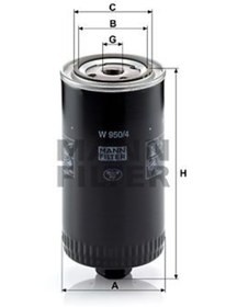 Resim MANN W950/4 Yag Filtresi (Vw: Transporter-Lt 28-35) 074115561 W9504 (WC222538) 