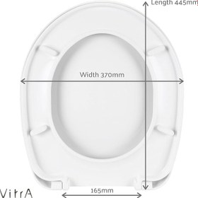 Resim VitrA S10 23-003-001 Klozet Kapağı, Nuvoplast, Beyaz 