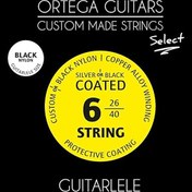 Resim Ortega GTLSBK Black Nylon Select Guitarlele Teli (026/.040) 