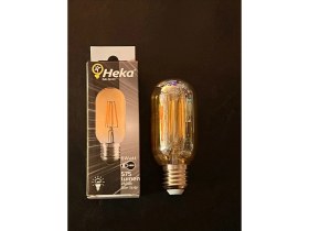 Resim Mikasso 6 Watt E27 Duylu 575 Lümen 2500 Kelvin Günışığı T45 LED Rustik Ampul 