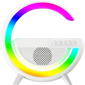 Resim Aggiy Bluetooth Hoparlör 15W Kablosuz Wireless Şarj Rgb Masa Gece Lambası Müzik Çalar AG-2301 