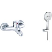 Resim Gms Nrn103 Narin Mix Banyo Bataryası + Ürgüp Yst511 Duş Seti Krom 