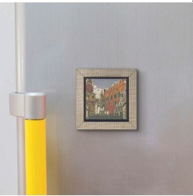 Resim İtalya Görseli Baskılı Mdf Magnet 7x7 255 