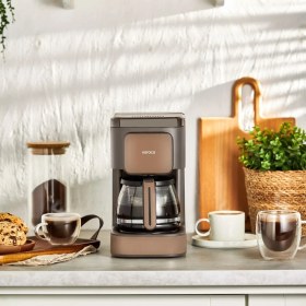 Resim Karaca Just Coffee Aroma 2 In1 Filtre Kahve Makinesi Walnut Brown 153.09.01.8085 