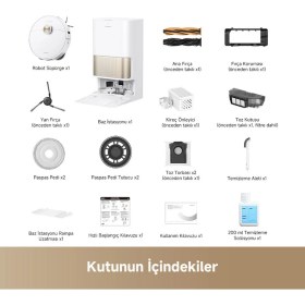 Resim Dreame L40S Pro Ultra 19000PA Emiş Gücü Çöp Istasyonlu, Otomatik Mop Yıkama ve Kurutmalı Akıllı Robot Süpürge ve Dreame Temizlik Solüsyonu 1000 ml 