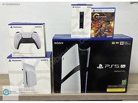 Resim SONY PS5 PRO + Contra + 2 Kol + Disk Sürücü + Şarj Standı +TAKAS 