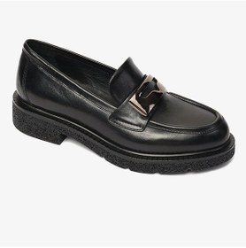 Resim Greyder 33900 Kadın Siyah Hakiki Deri Loafer Ayakkabı-710 Siyah 