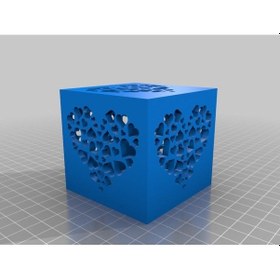 Resim Opencart Kalp Şeklinde Led Abajur Sadece Plastik Aparattır 