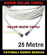 Resim Çanak Lnb Hat'line Kablosu 25 M Full Hd 3D 4K Hazir Tak Çaliştir 