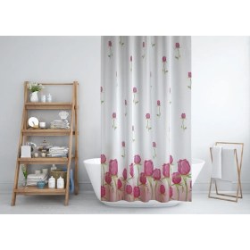 Resim Zethome Jackline Banyo Duş Perdesi 7017 Tek Kanat 1X120X200 