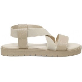 Resim Butigo 25s-275 5fx Bej Kadın Düz Sandalet 000000000102008366 Bej 