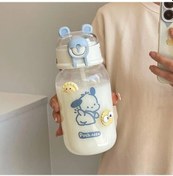 Resim Youtek 0.5l Isı Saklama Kupa - Mavi Kartoon Desenli, 12 Saat Isı/sıcaklık Koruma, Dayanıklı Plastik & Paslanmaz Çelik İç, Hafif Taşınabilir Siyah 