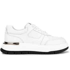Resim Tamer Tanca Erkek Hakiki Deri Beyaz Sneakers & Spor Ayakkabı 