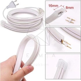 Resim Kendal K2 Kcl060 100 Metre Cob Şerit Neon 800 Lümen Led 220v Günışığı Ip65 Dış Mekan Uyumlu Beyaz 