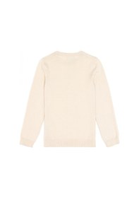 Resim U.S. Polo Assn. Kız Çocuk Krem Bisiklet Yaka Basic Kazak 50293586-VR071 