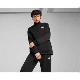 Resim Puma Ess Poly Suit Erkek Günlük Eşofman Takımı 68484701 Siyah Siyah 