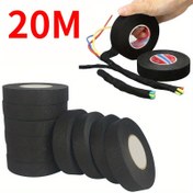 Resim 2 Rulo/20m 15mm Elektrik Yalıtım Bandı | Isıya Dayanıklı Bağlama Bantı | Otomotiv Kablo Demeti Koruma Su Geçirmez Siyah Çok Amaçlı Tape 