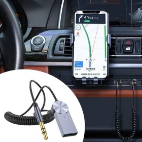 Resim sylar Araba için Bluetooth Aux Alıcısı Wireless Araç Kiti 