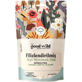Resim THE GOOD WILD Filizlendirilmiş Yeşil Mercimek Unu 300g 