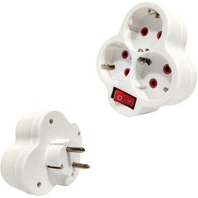 Resim Fetih 117-03P 3lü Anahtarlı Yonca Priz 