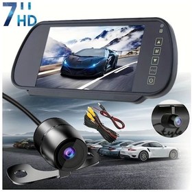 Resim Cloudstore 7ınch Ayna Monitörlü Xhd Geri Görüş Kamerası Seti 6m Kablo Gece Görüşlü 
