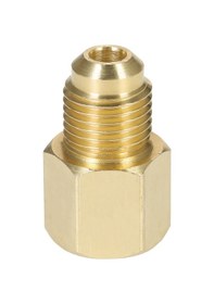 Resim Hombey R134a'dan R12'ye Dönüştürücü Bağlantı Aleti - 1/2" Dişi A-cme'den 1/4" Erkek Flare'a Soğutma Bakımı Adaptörü 