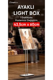 Resim Harfmix Ayaklı Lightbox tabela 