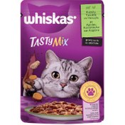Resim Whiskas Tasty Mix Yaş Kedi Maması 85 G 