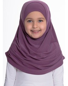Resim Hürrem Bone Violet Pratik Hazır Geçmeli Çocuk Tesettür Bone Sandy Kumaş Kendi Çok Renkli 