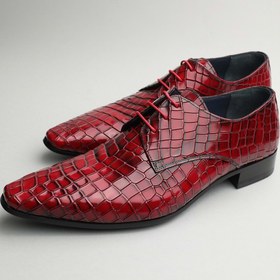 Resim Gondol Erkek Hakiki Deri Sivri Burun Özel Deri Tasarımlı Kundura Tz.613 