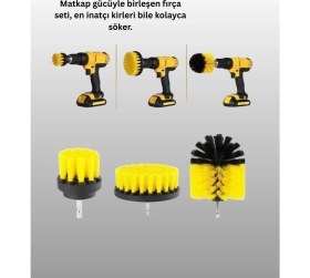 Resim 3’lü Matkap Ucu Temizlik Fırçası Seti Çok Amaçlı 