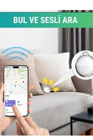 Resim WUNİT Apple Uyumlu Gps Takip Cihazı 1 Yıl Pil Bul İle Nesne Ekle Takip Et 