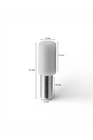 Resim MEKA Raf Pimi Plastik Başlı Cam ve Ahşap Raf Tutucu Mobilya Dolap Pimi (25 Adet) 