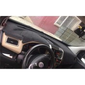 Resim 2009-2013 Modellerine Uygun Fiat Doblo Torpido Koruma Halısı Siyah Kenar Renk Siyah 