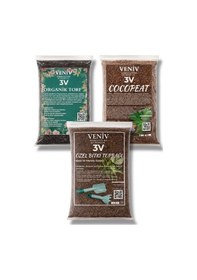 Resim Organik Toprak Seti Torf 2l - Cocopeat 2l - Özel Bitki Toprağı 2l 
