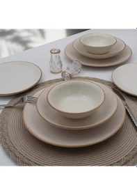 Resim Anka 48 Parça 12 Kişilik Yemek Takımı - Cappuccino 