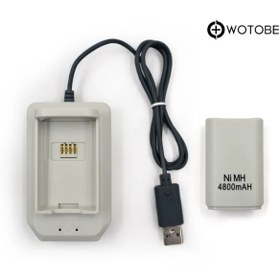 Resim WOTOBE Xbox 360 Oyun Kolu Joystick Powerbank Şarj Edilebilir Pil Ve Şarj Cihazı 