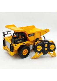 Resim 1:24 Uzaktan Kumandalı Damperli Kamyon - 5 Kanal Hareketli Şarjlı İş Makinesi Çok Renkli 