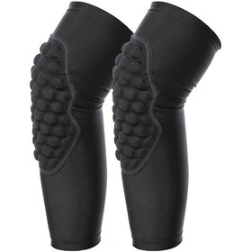 Resim Jeemson Çocuklar İçin Siyah Basketbol Futbol Spor Koruyucuları - Dikişli Diz Ve Dirsek Korumaları Çift Seti Yl Siyah 