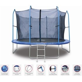 Resim Voit 144'' Fileli Bahçe Trambolini 