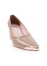 Resim Dgn 556 Kadın Sivri Burun Parmak Dekolteli Topuklu Ayakkabı 556-1510-R10620 Vizon 