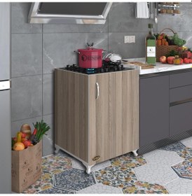 Resim Kenzlife ocak dolabı benek crd 85*60*56 hazır mutfak ankastre gömme ocak için arkalıksız 