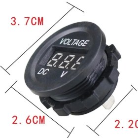 Resim DC5V-30V LED Panel Mini Dijital Voltmetre - Kırmızı 