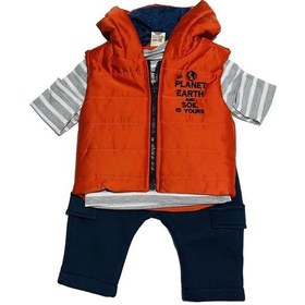 Resim Cantoy Yelekli Alt-üst Takım Ylk-3374 Turuncu - Lacivert 