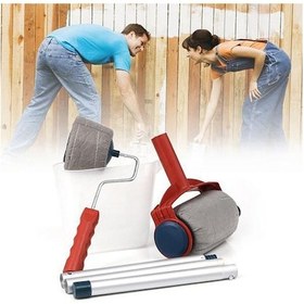 Resim Damlatmayan Boya Rulosu Seti Saplı Tavan Duvar Boyama Rulo Fırça 