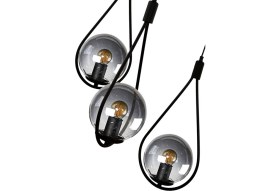 Resim Begüsa Damla 3.lü Siyah Füme Glop Cam 