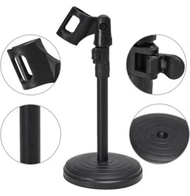 Resim Mini Mikrofon Tutucu Stand Portatif Kolay Kullanım 