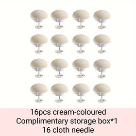 Resim 16 Adet Mantar Yorgan Tutucu - Cilt Dostu, İz Bırakmayan, Kaymaz Yatak Klipsleri Kalın & Hafif Battaniyeler İçin - Sadece Elde Yıkama 