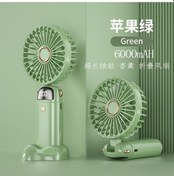 Resim Mini El Tipi Vantilatör, Küçük, Sessiz, Taşınabilir Vantilatör Ds18-1green 